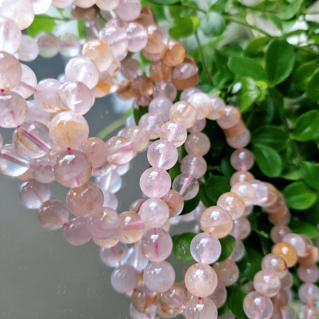 Sakura Starlight Healer Quarts 9mm beaded bracelet 