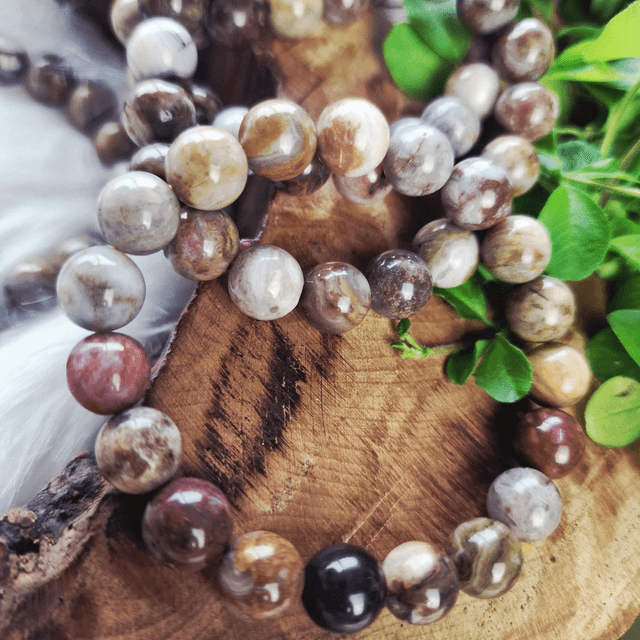 Gobi Agate 10mm beaded bracelet 