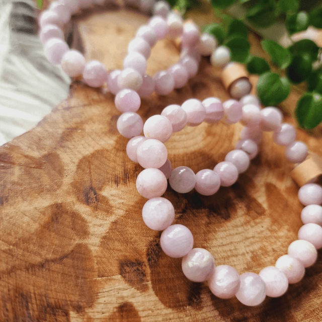 Kunzite 8mmBeaded Bracelet 