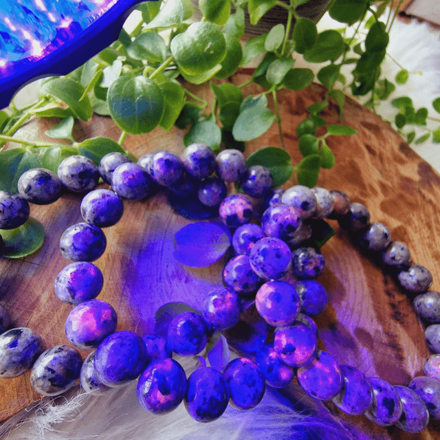 Yooperlite 10mm Beaded Bracelet 
