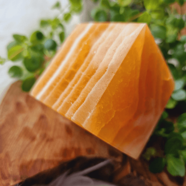 Orange Calcite Cube 440g