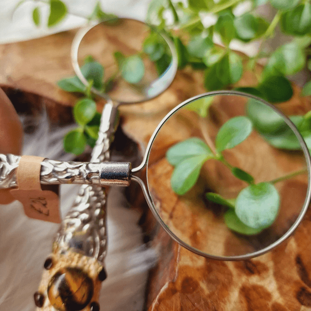 Magnifying Glass With Crystals