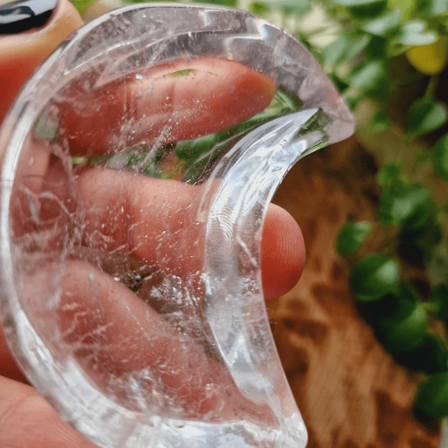Clear Quartz Moon Bowl 
