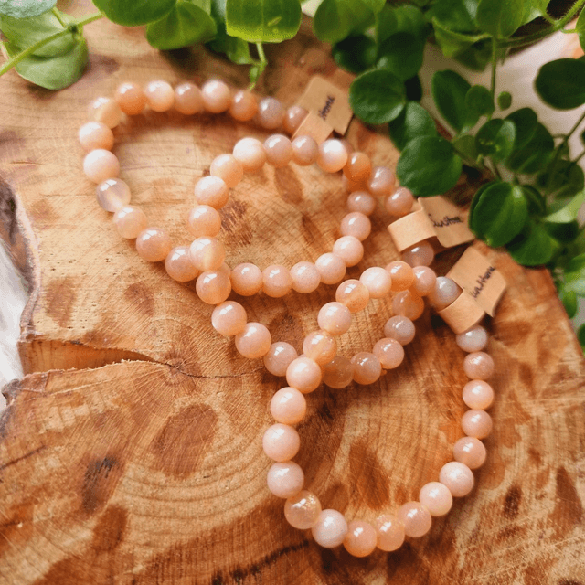 Sunstone 7mm Beaded Bracelet 
