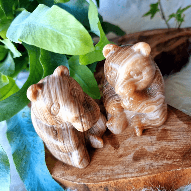 Chocolate Calcite Panda Bear 