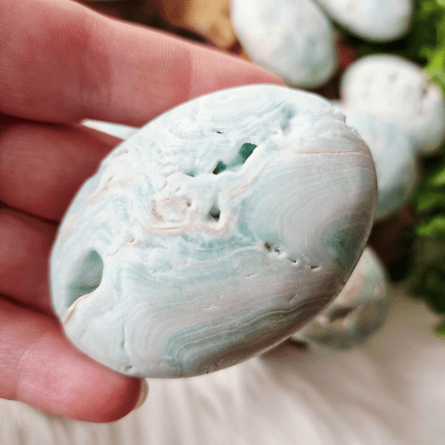 Blue Aragonite palm 