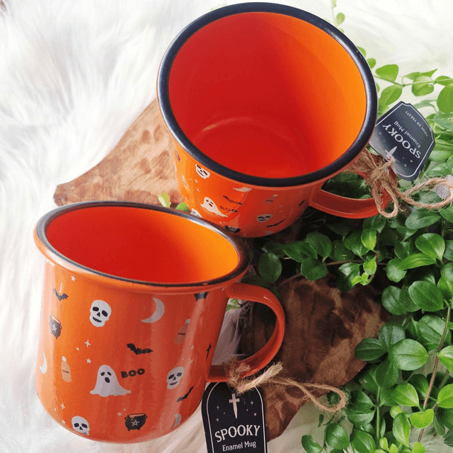 Spooky season Enamel Mug 