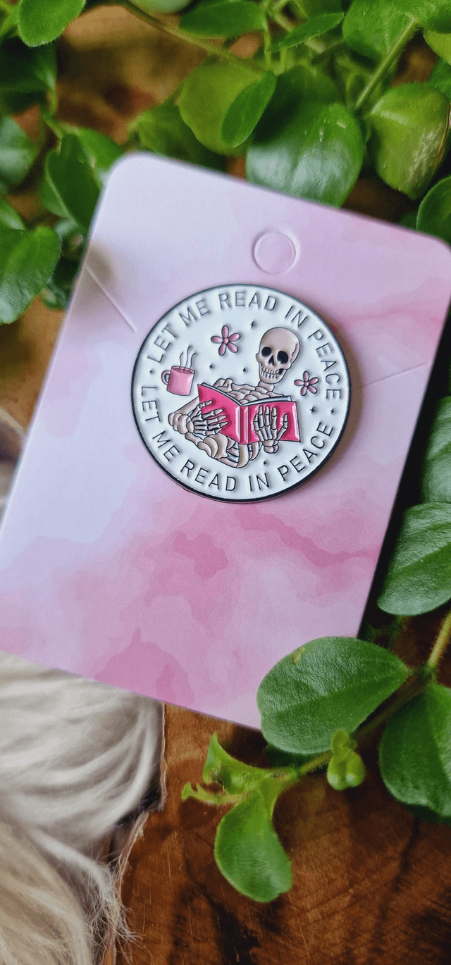 Let Me Red In Peace Pin Badge 