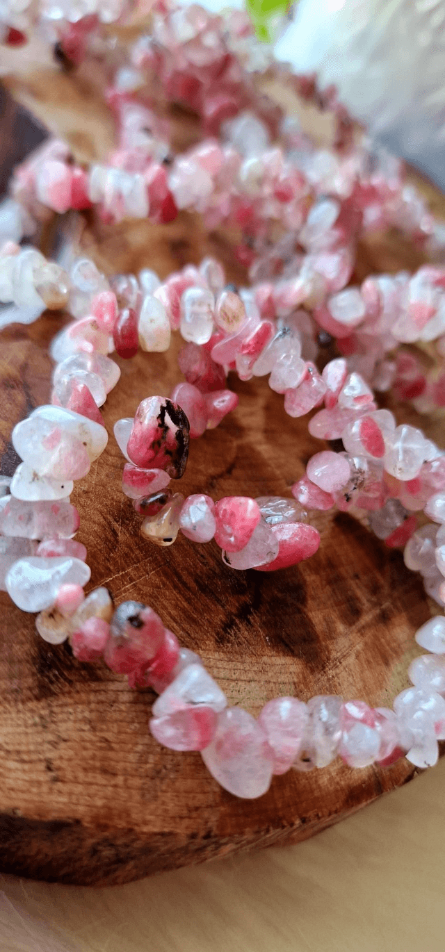 Sakura Rain Rhodonite Chip Bracelet 