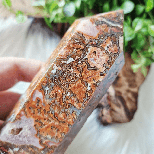 Red Moss Agate Point 368g