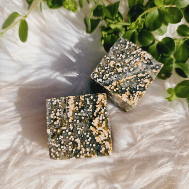8th Vein Ocean Jasper Cubes