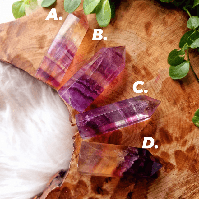 Gummy Fluorite Points