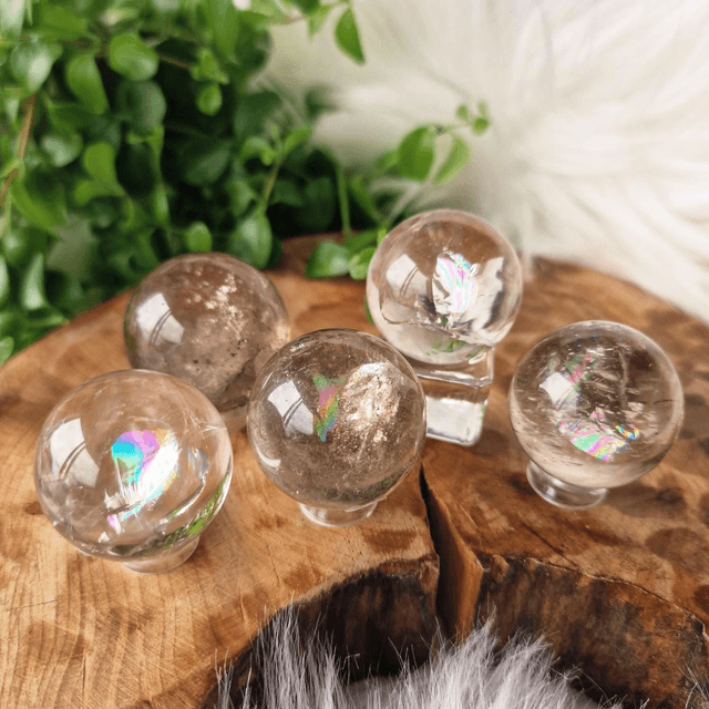 Smokey Quartz small sphere (light coloured)