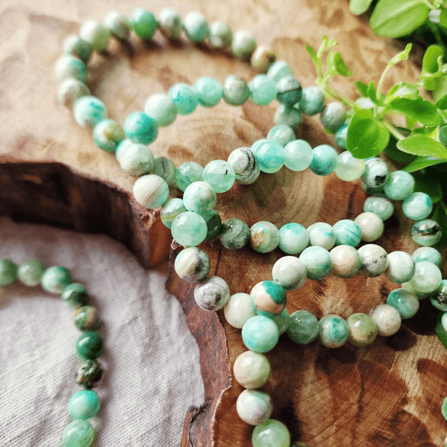 Green Onyx 8mm beaded bracelet 