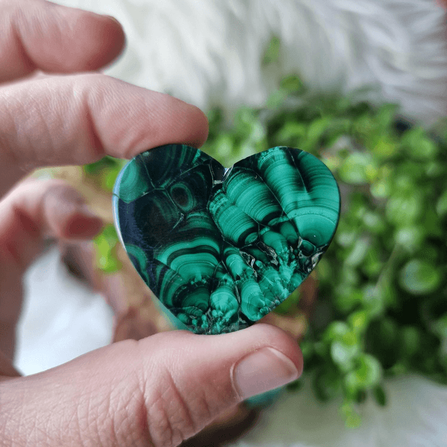 Malachite heart 
