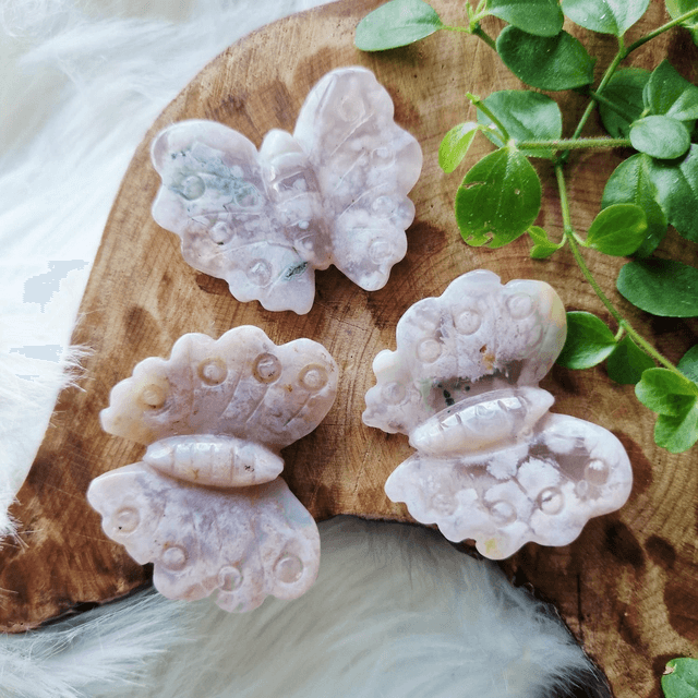 Flower Agate Butterfly 